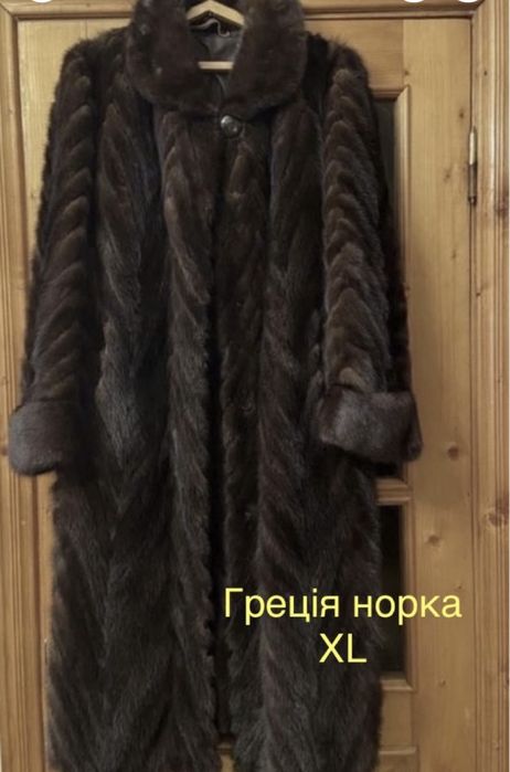 XL  женская шуба Греция норка овчина