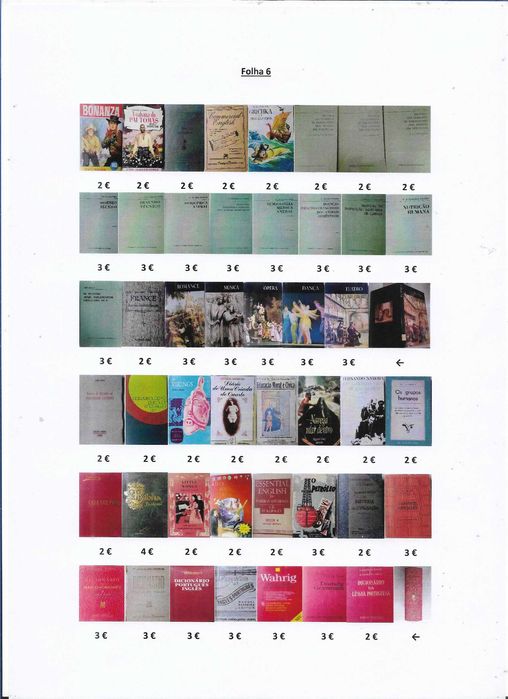 Livros usados e antigos - I