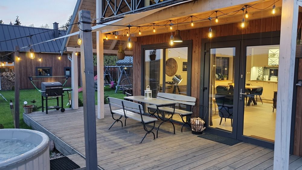 Domek na Kaszubach z balią i sauną-wolne  Wielkanoc!