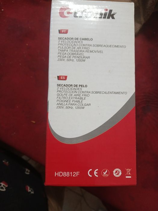 Secador de cabelo novo