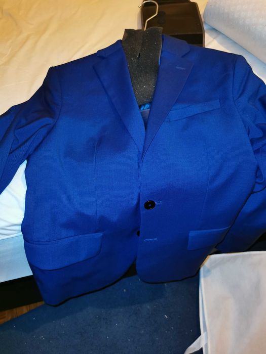 Fato azul slim fit Mango