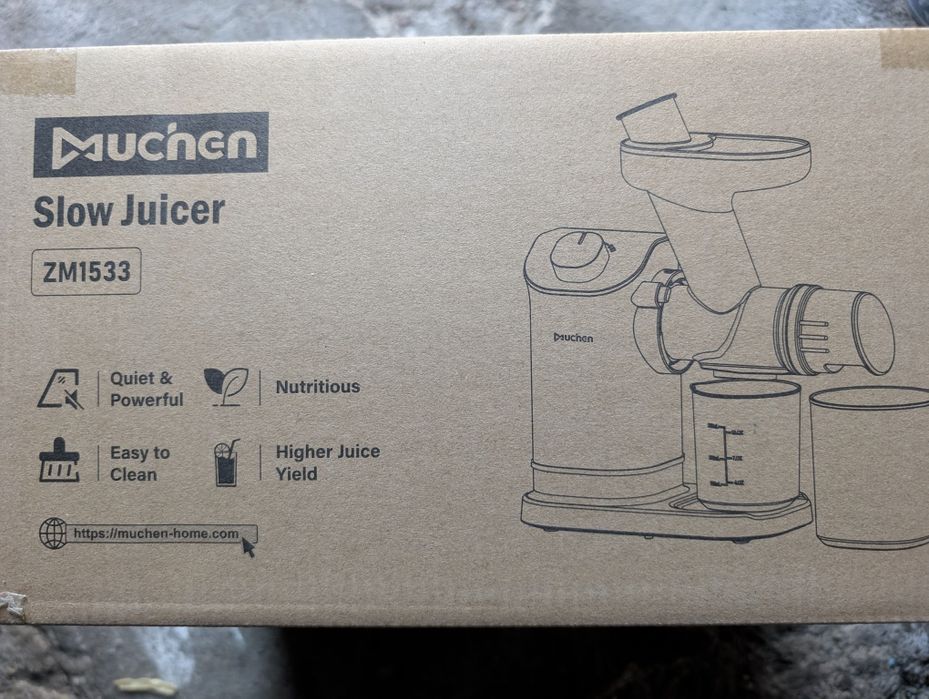 Sokowirówka Wyciskarka Wolnoobrotowa Do Soków Na Zimno Owoców i Warzyw