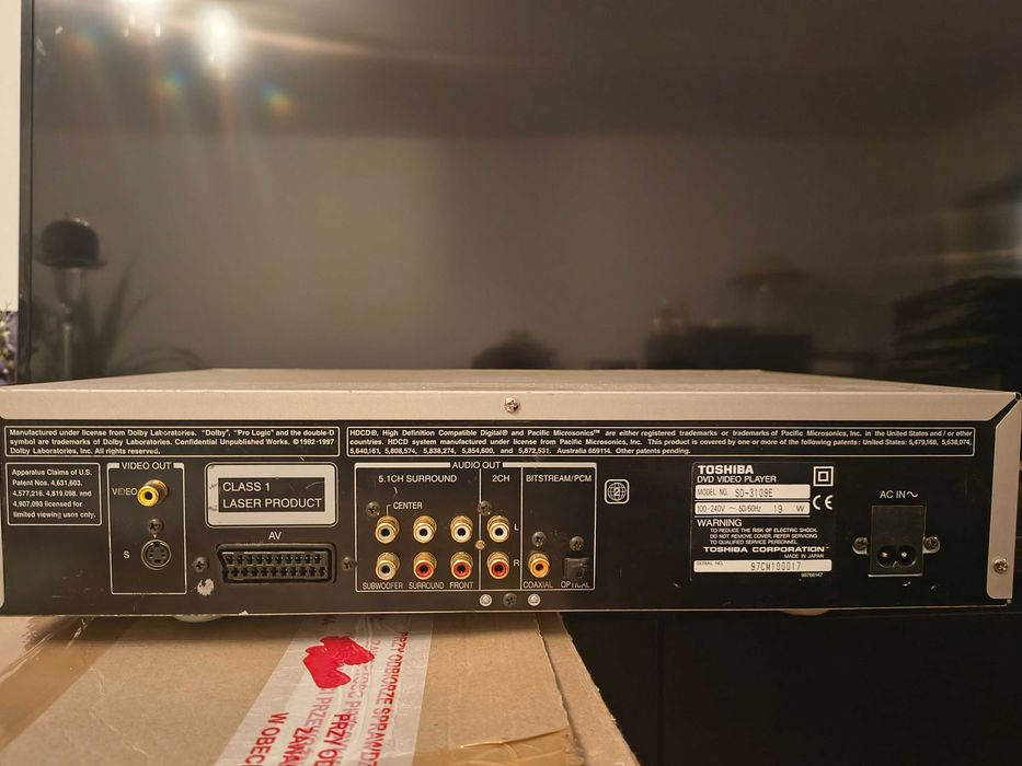 DVD / Video player Toshiba SD SD 3109 E - Japan