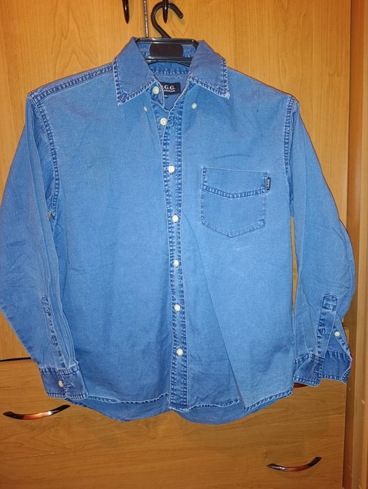 Jeansowa koszula H&M L.O.G.G. rozm. 146 | 100% bawełna