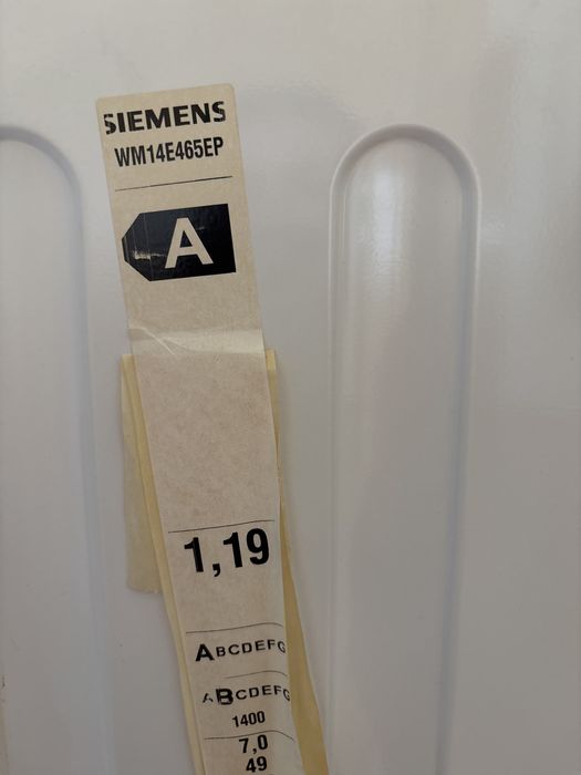 Máquina de lavar roupa SIEMENS – 7 kg (para reparação ou peças)