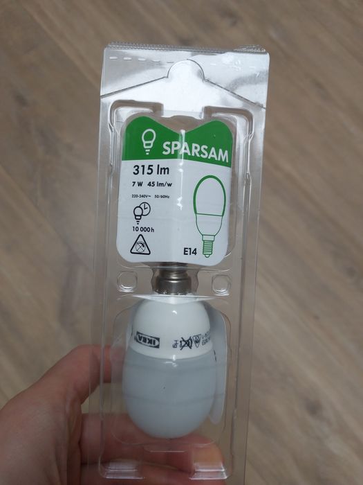 Nowa Żarówka Ikea E14 315 LM 7 W 2700 Kelvin