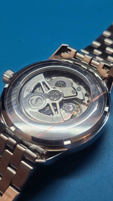 Relógio Seiko Presage Cocktail Branco e Prateado com Pulseira Castanha e Prateada