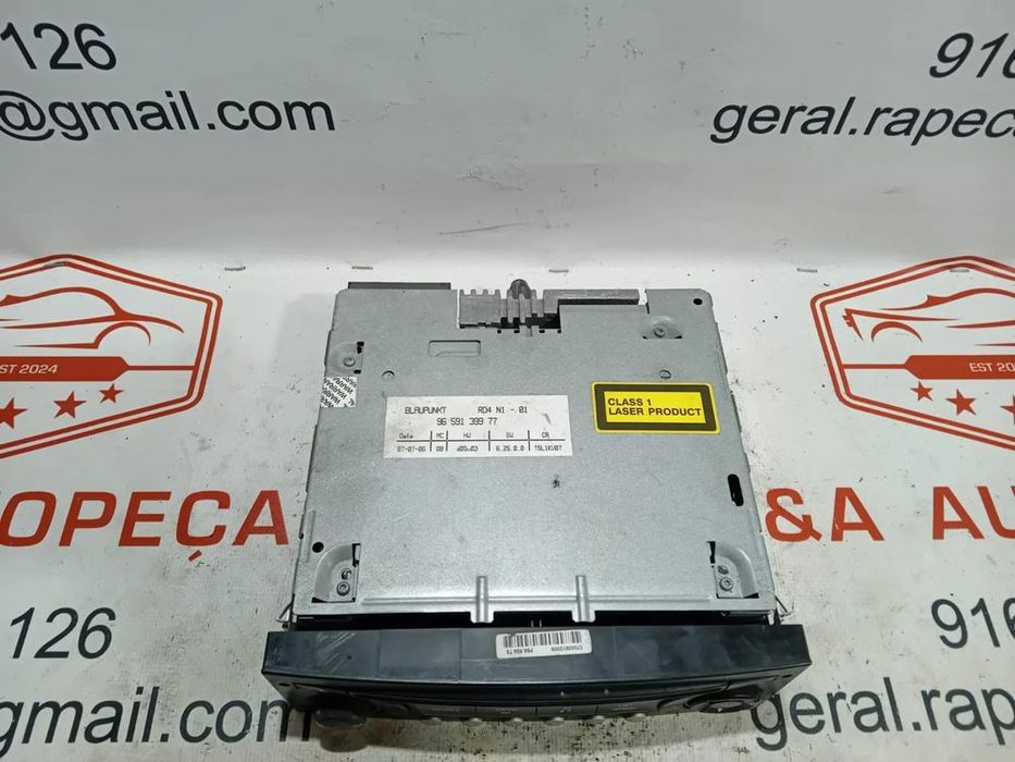 Auto Rádio Peugeot 307 Blaupunkt PSA 7645038392 Original