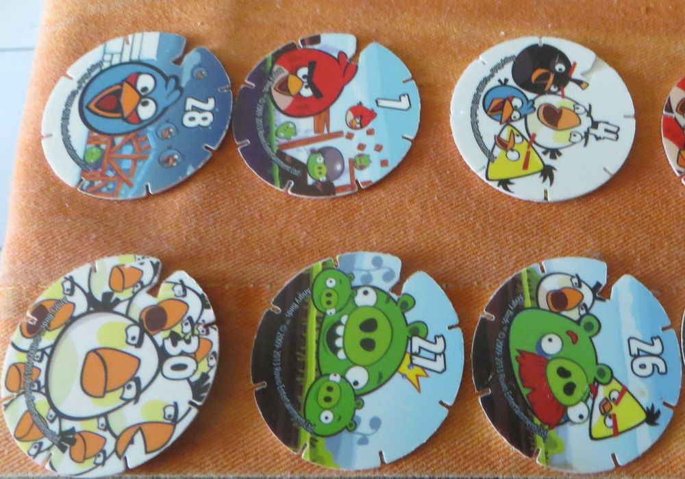 Tazos Angry Birds Lote 23 - Ver números Oferta portes envio