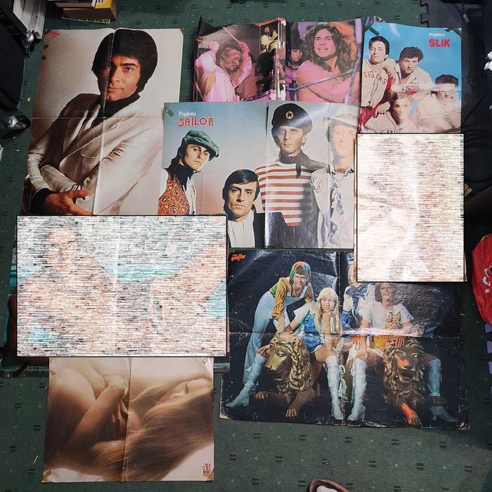 Lote 64 Posters antigos Música/Cinema