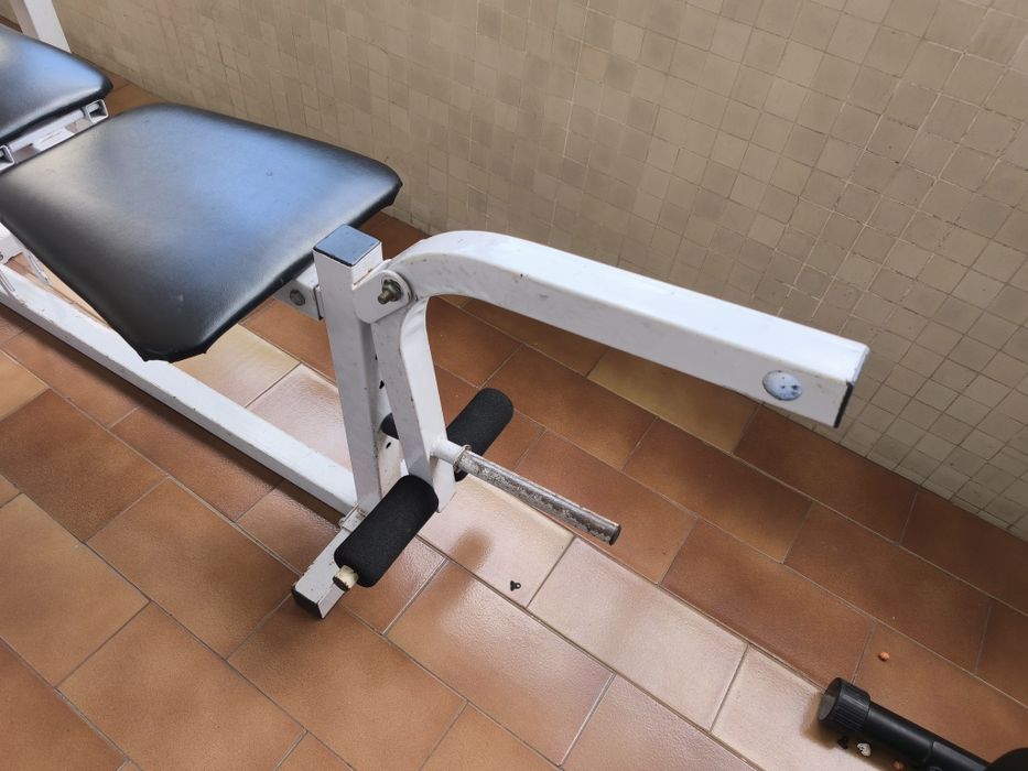 Weight Training Bench with Weights and Bars466064744939540482