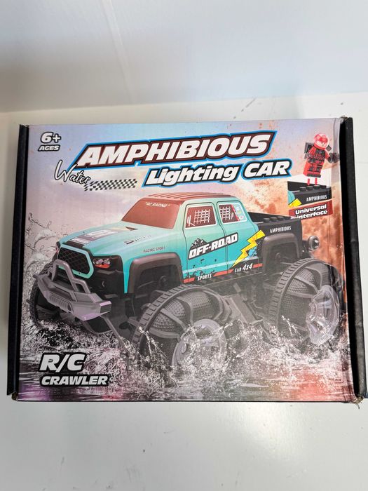 Auto rc amfibia zdalniesterowany 4x4 sivqike bg028 gesty led 2 baterie