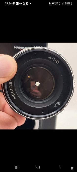 Zenit 11 Black + Helios 44M 58mm f/2 + Leningrad + Hanimex Flash