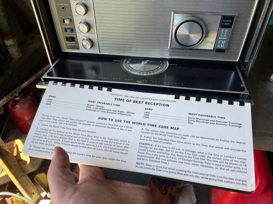 Rádio antigo Zenith