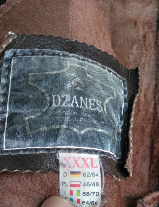 Длинное коричневое пальто дублёнка, размер XXXL