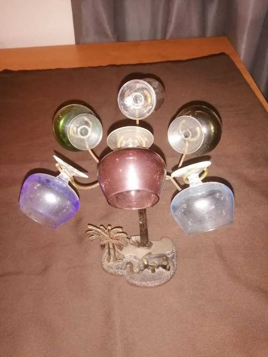 Suporte 6 copos de várias cores