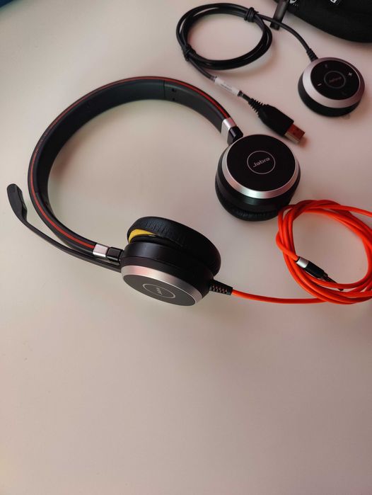 Słuchawki przewodowe Jabra Evolve 40 Duo MS + adapter sterujący ENC010