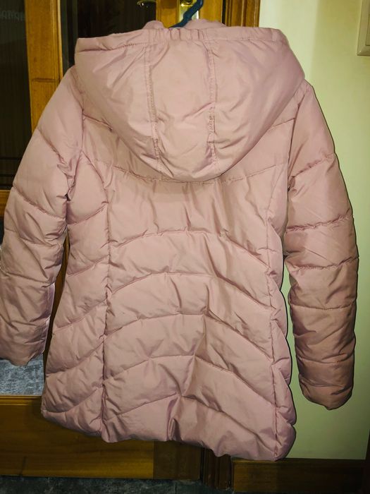 Kispo rosa seco, forrado com capuz menina