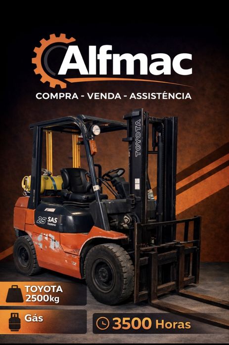 Empilhador serie 6 Toyota 2500kg! Só 3500 horas!! Rigoroso estado!