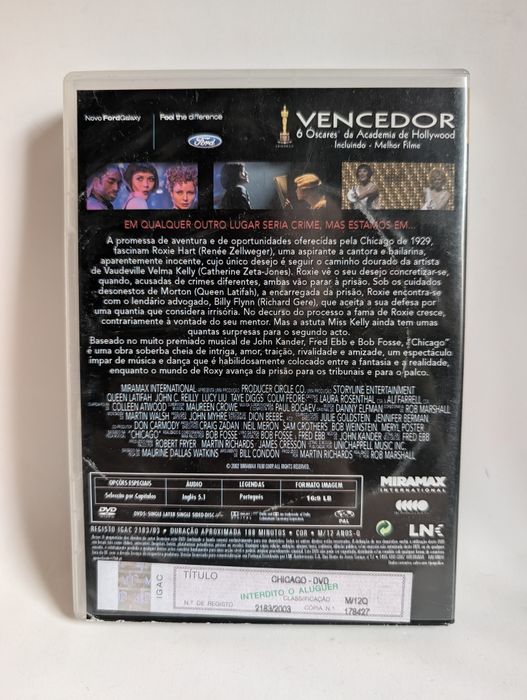 DVD Chicago + Rapariga com Brincos de Pérola