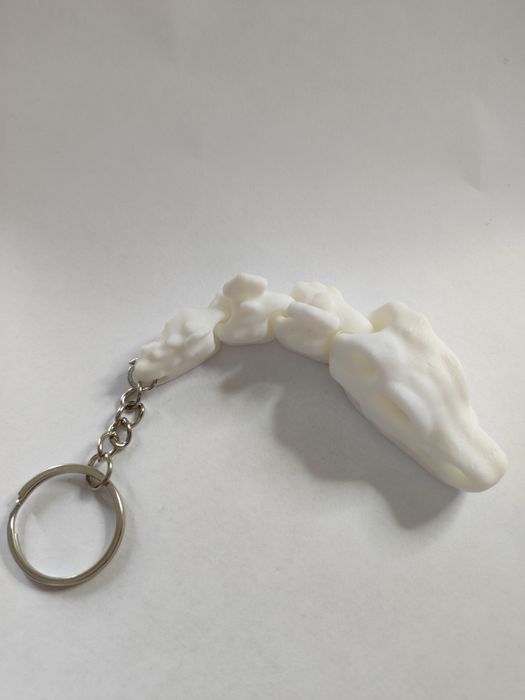 Breloczek skull dinosaur 1szt biały