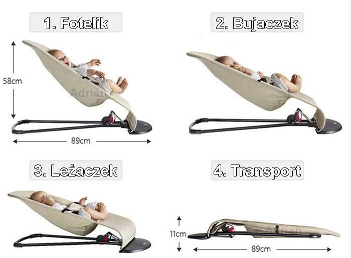 NOWY LEŻACZEK BUJACZEK dziecka 3w1 WYSYŁKA kolory taki jak babybjorn