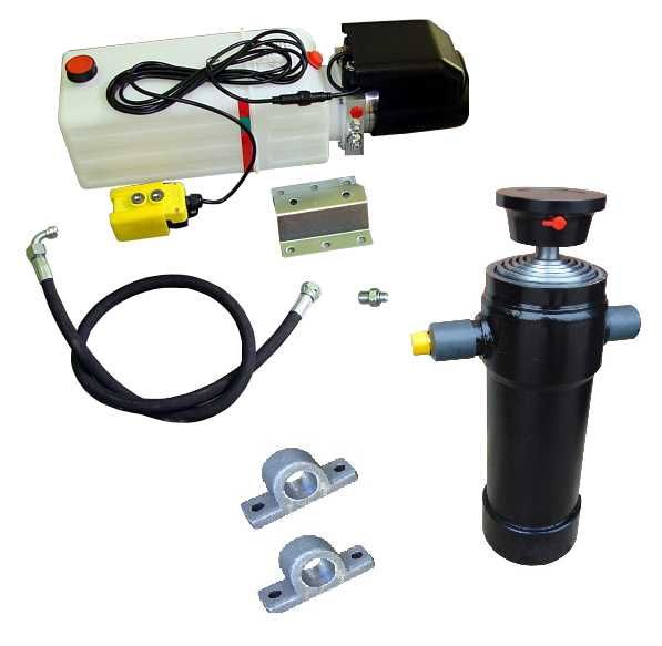 Zestaw wywrotu do tyłu na zabudowę 4-4,6 metry do 7 t.