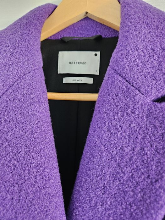 Płaszcz wełniany Reserved rozmiar 36-38 plus czapka .