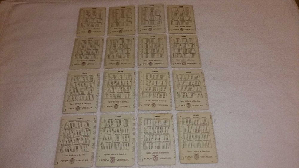 benfica (16 calendários) coleção força vermelha