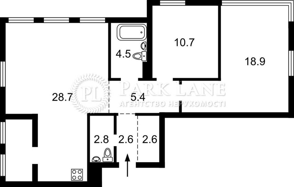 Продам 2-3 кімнатну квартиру  Салютна, 2/23, Файна Таун