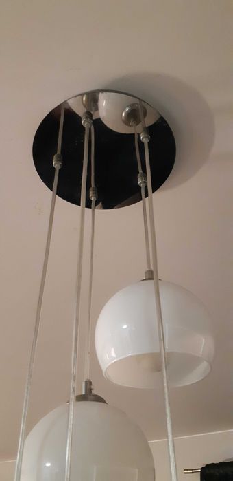 Lampa wisząca 5 białych kul