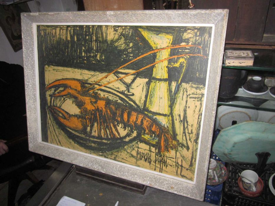 “Still Life: The Lobster” Wooden Print Bernard Buffet