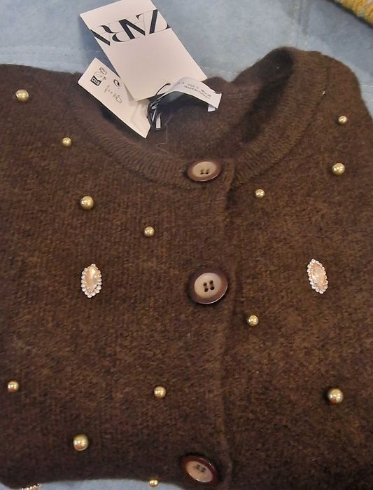 Casaco de malha Zara novo