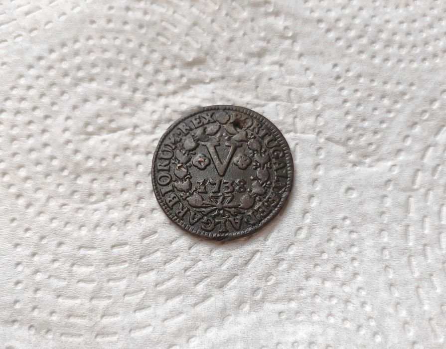 Moeda V Reis 1738