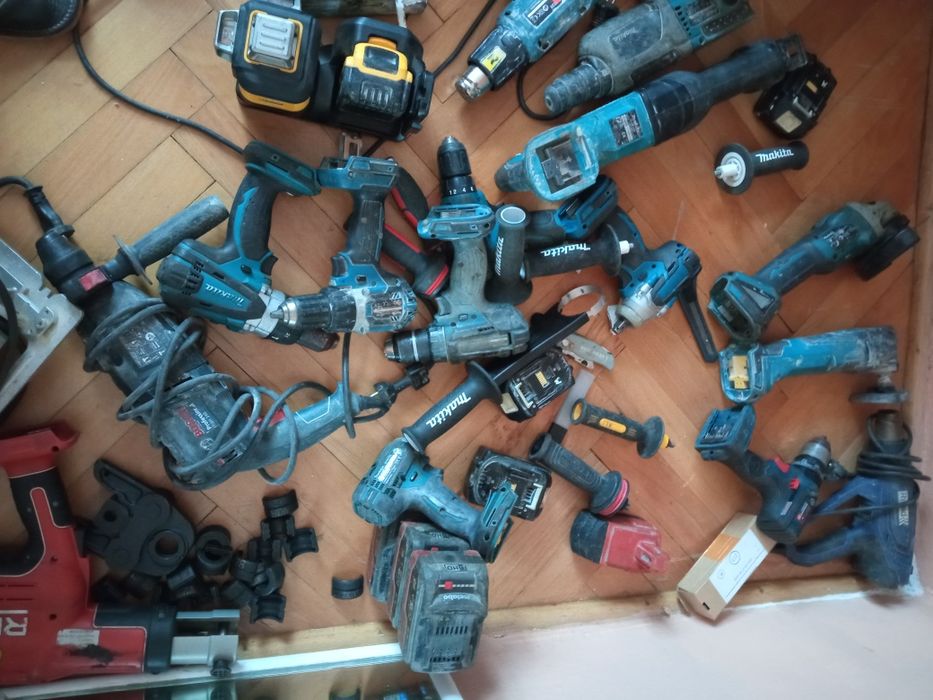 Makita DeWalt Milwaukee Bosch Ridgid