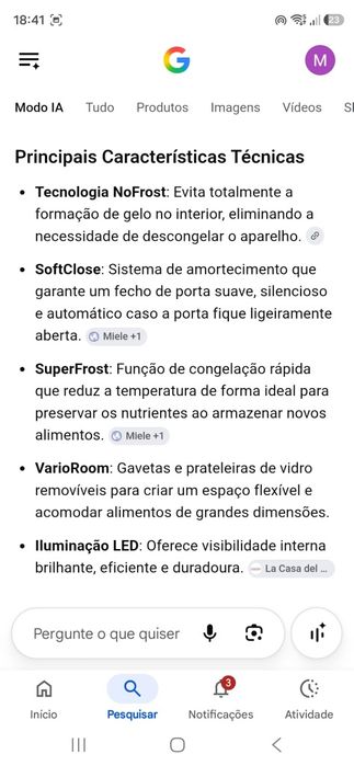 Congelador vertical de encastre Miele perfeito