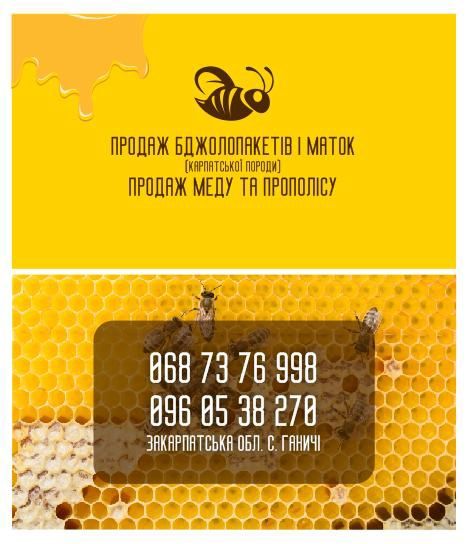 Бджолопакети карпатської породи