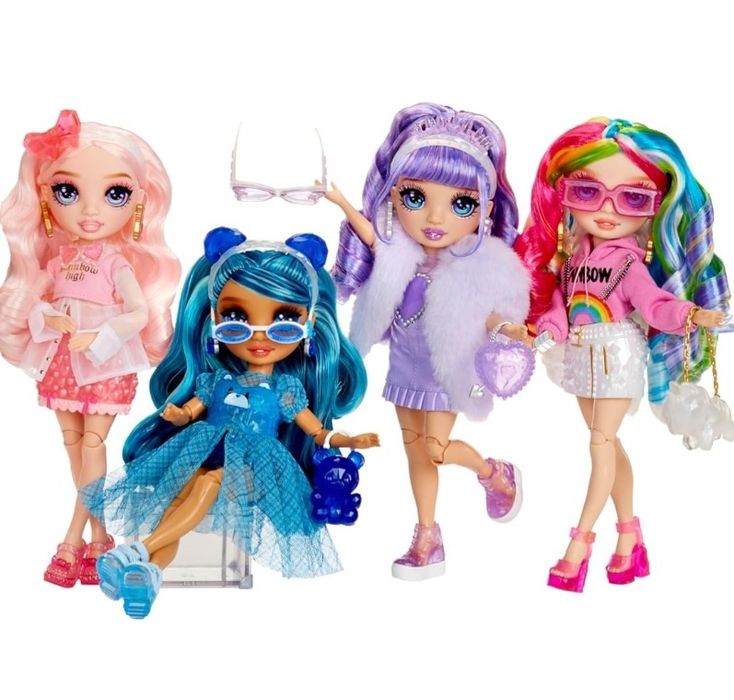 Rainbow high Creative Crystals синя, фіолетова, рожева, райдужна