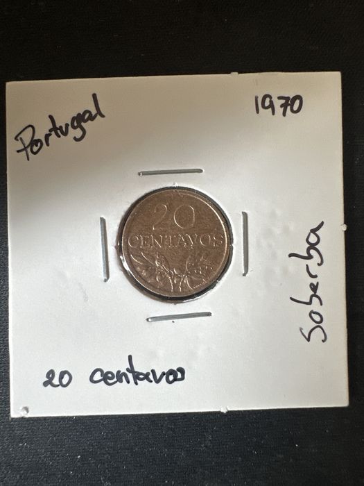 Moeda 20 centavos 70 soberba