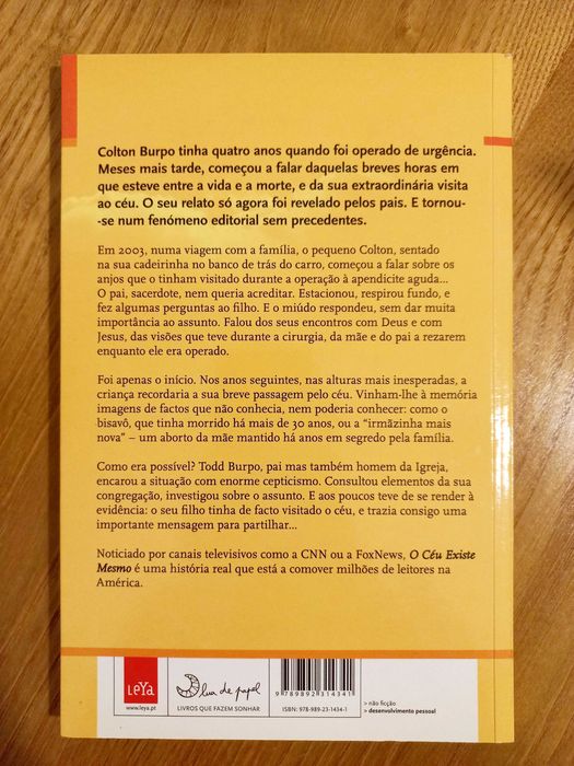 O Céu Existe Mesmo, de Todd Burpo e Lynn Vincent