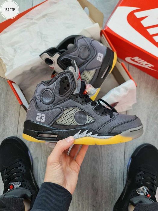 Мужские кроссовки Nike Air Jordan 5 Retro Off-White Muslin 41-45 Хит!