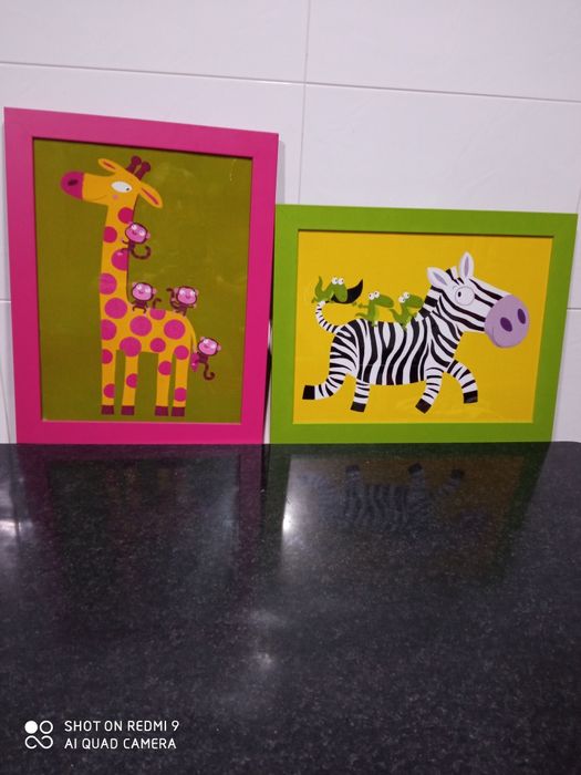 Children's decorative paintings, height: 0.46 m, width: 0.36 m