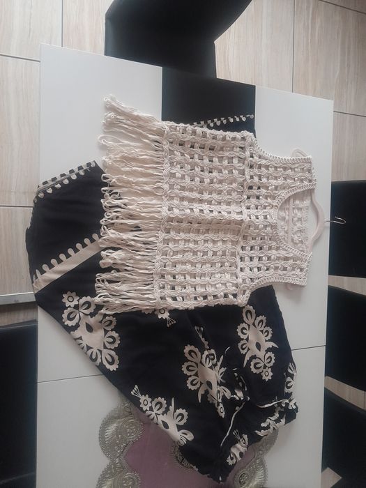 Zestaw spodnie szerokie bluzka