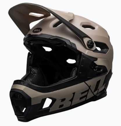 Kask rowerowy z odpinaną szczęką Bell FF Super DH MIPS Spherical rozm. 55-59 matte gloss sand/black wypinana szczęka
