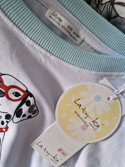 Bluzka damska T-shirt pies dalmatyńczyk Latynka polska produkcja Nowa
