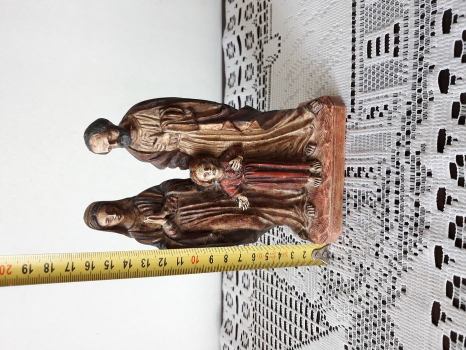 Oratório com sagrada familía pintada à mão Ana Monteiro