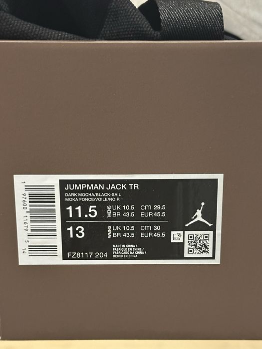 Jordan Jumpman Jack TR Travis Scott Dark Mocha