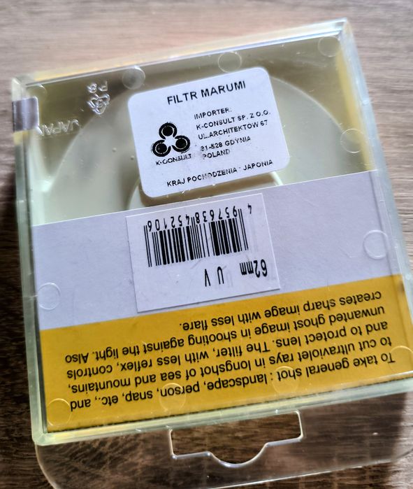 Filtr  UV Marumi 62 mm