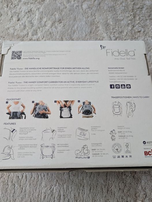 Nosidło Fidella fusion 2.0