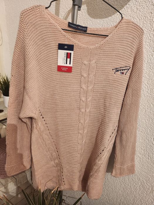 Sweter, róż pudrowy